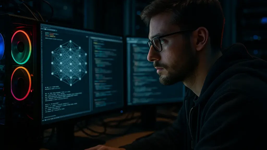 AI inference technologies hardware racks in a data center aisle