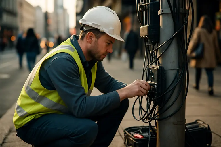Network operations team monitoring high-capacity data links