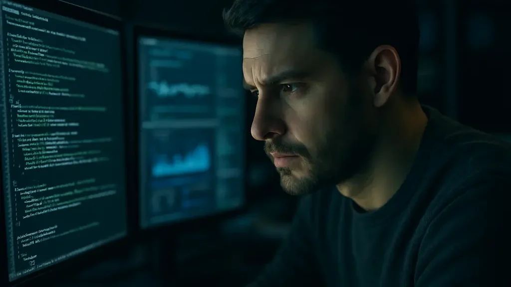 Security team reviewing AI flaw remediation costs on monitors